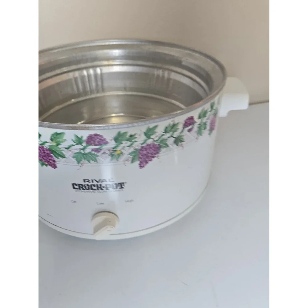 Vtg Rival Crock Pot Replacement Heating Base Shell 5 Qt Model 3355 Grapevine
